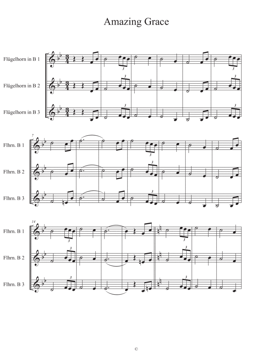 Amazing Grace (arr. jazzbob)