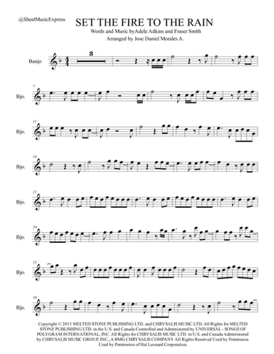 Set Fire To The Rain (arr. Jose Daniel Morales A.)