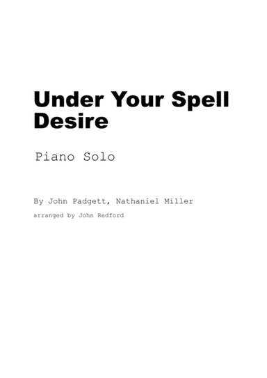 Under Your Spell (arr. John Redford)