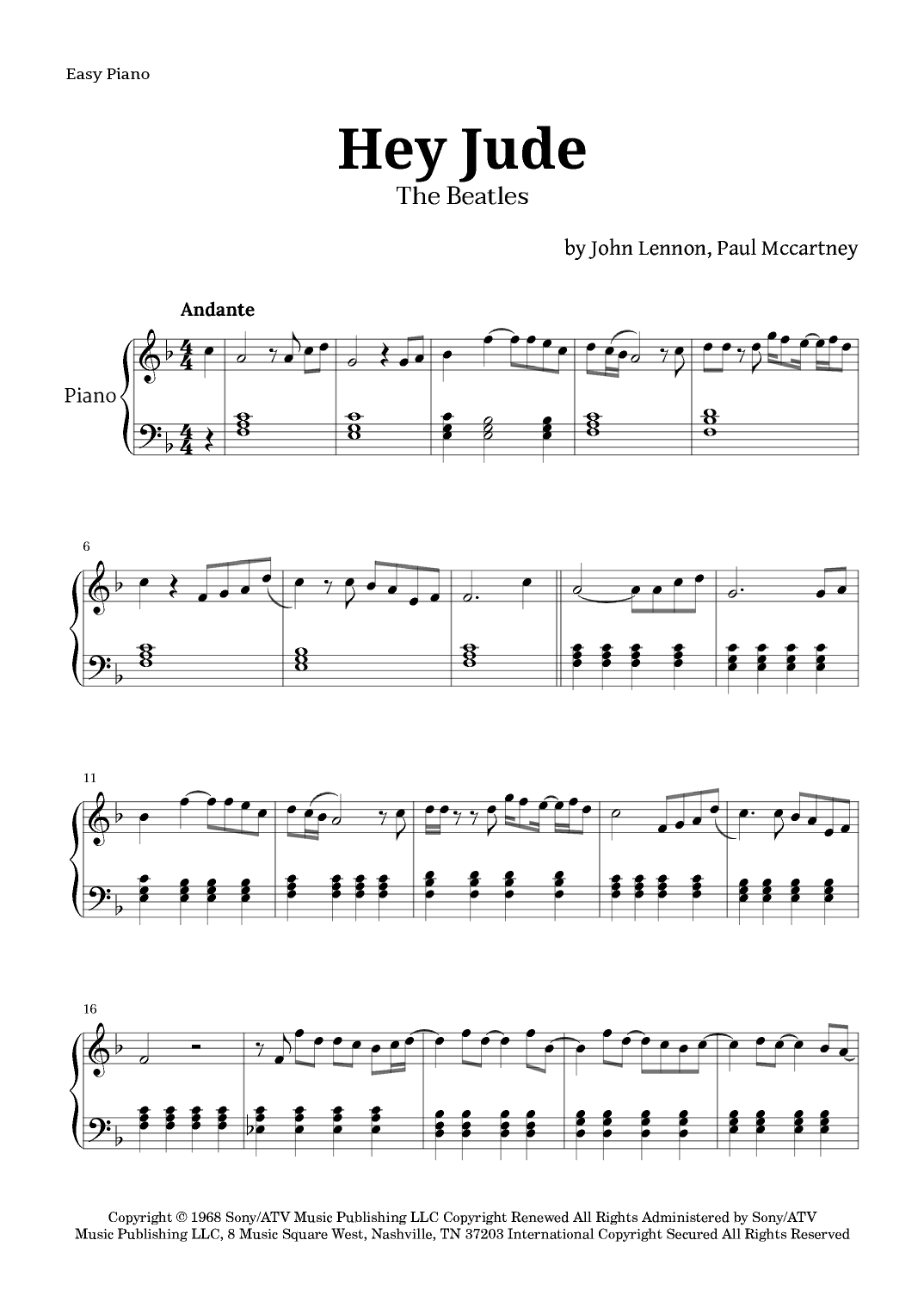 Hey Jude (arr. Langanho)