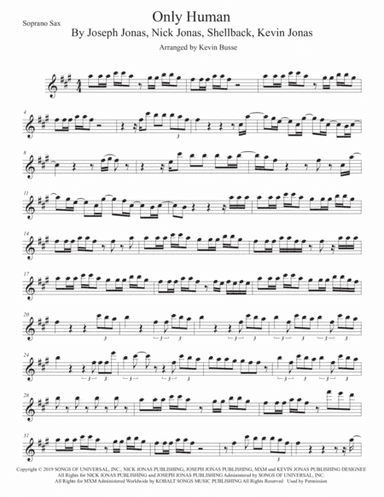 Only Human (arr. Kevin Busse)