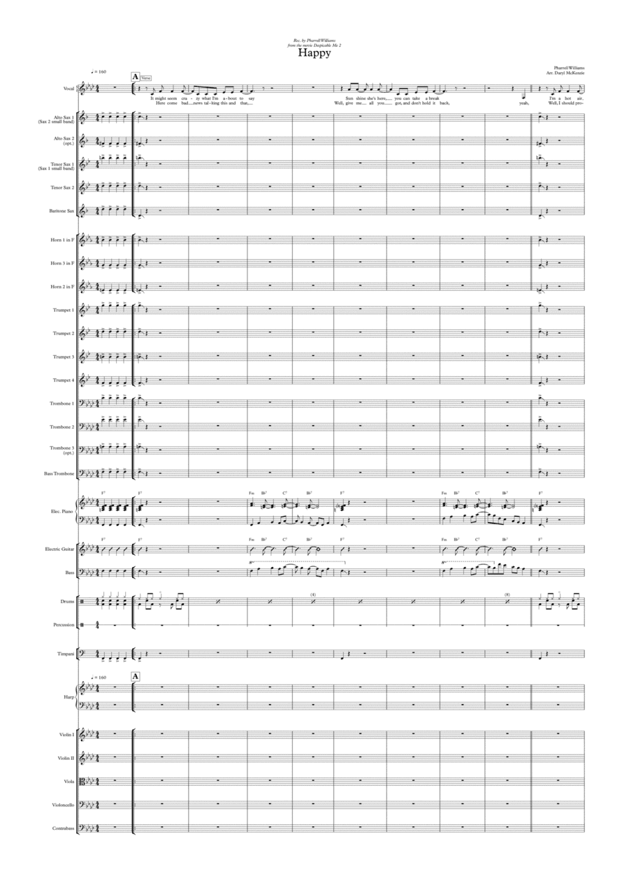 Happy (arr. Daryl McKenzie)