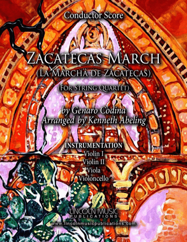 Zacatecas March (for String Quartet) (arr. Kenneth Abeling)
