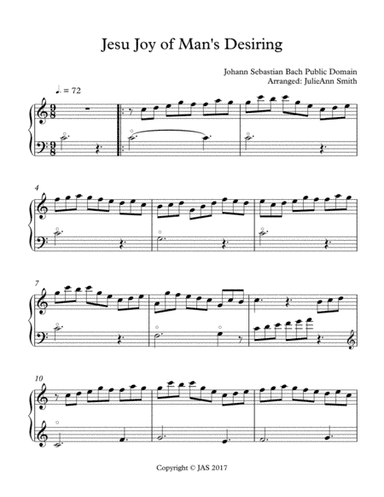 Jesu Joy of Man's Desiring (arr. JulieAnn Smith)