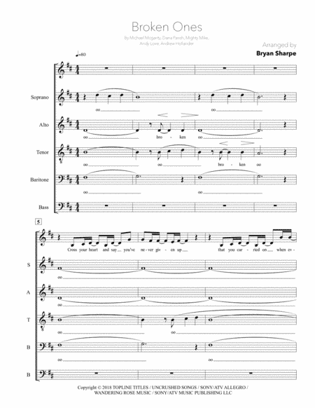 Broken Ones (arr. Bryan Sharpe)