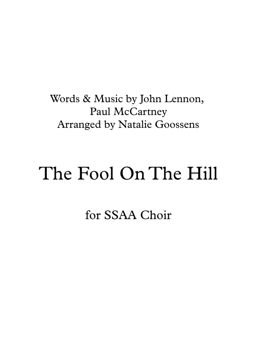 The Fool On The Hill (arr. Natalie Goossens)