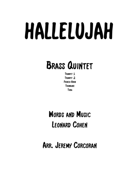 Hallelujah (arr. Jeremy Corcoran)