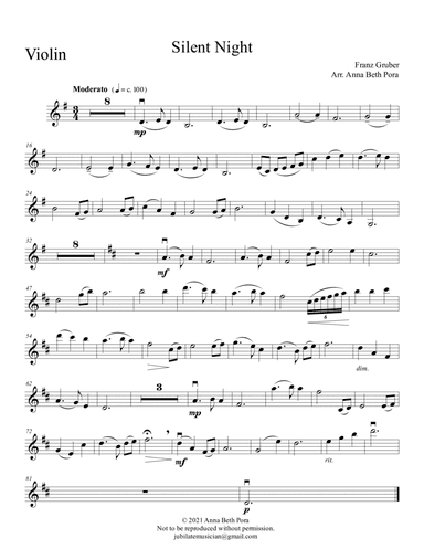 Silent Night (arr. Anna Beth Pora)