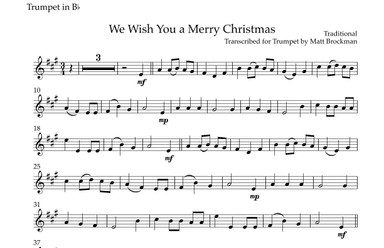 We Wish You A Merry Christmas (arr. Matt Brockman)