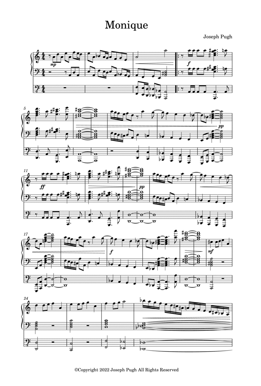 Monique (Pipe Organ Solo)