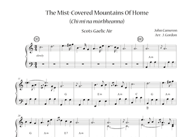 The Mist-Covered Mountains Of Home (Chì mi na mòrbheanna) (arr. Julia Gordon)
