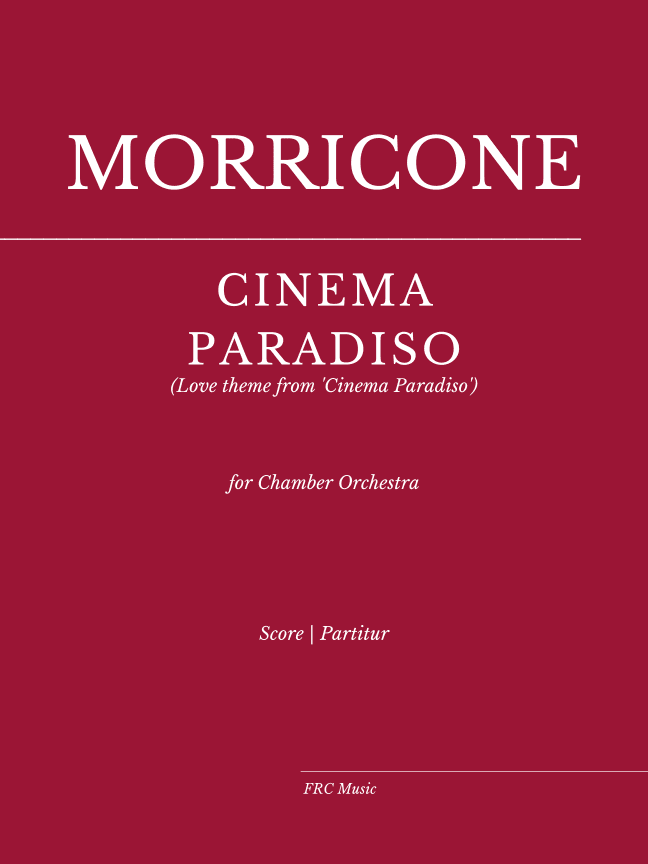 Cinema Paradiso - Score Only (arr. Flavio Regis Cunha)