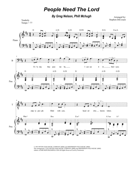 People Need The Lord (arr. Stephen DeCesare)