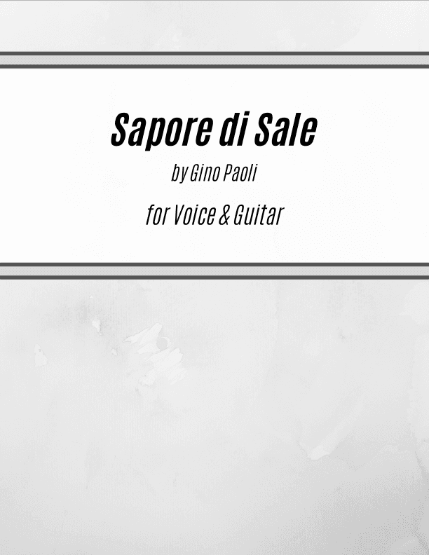 Sapore Di Sale (arr. Kenneth Pasciak)