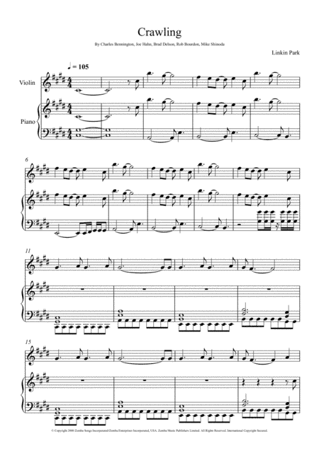 Crawling (arr. André Laitano)