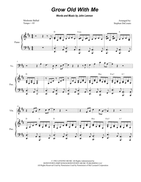 Grow Old With Me (arr. Stephen DeCesare)