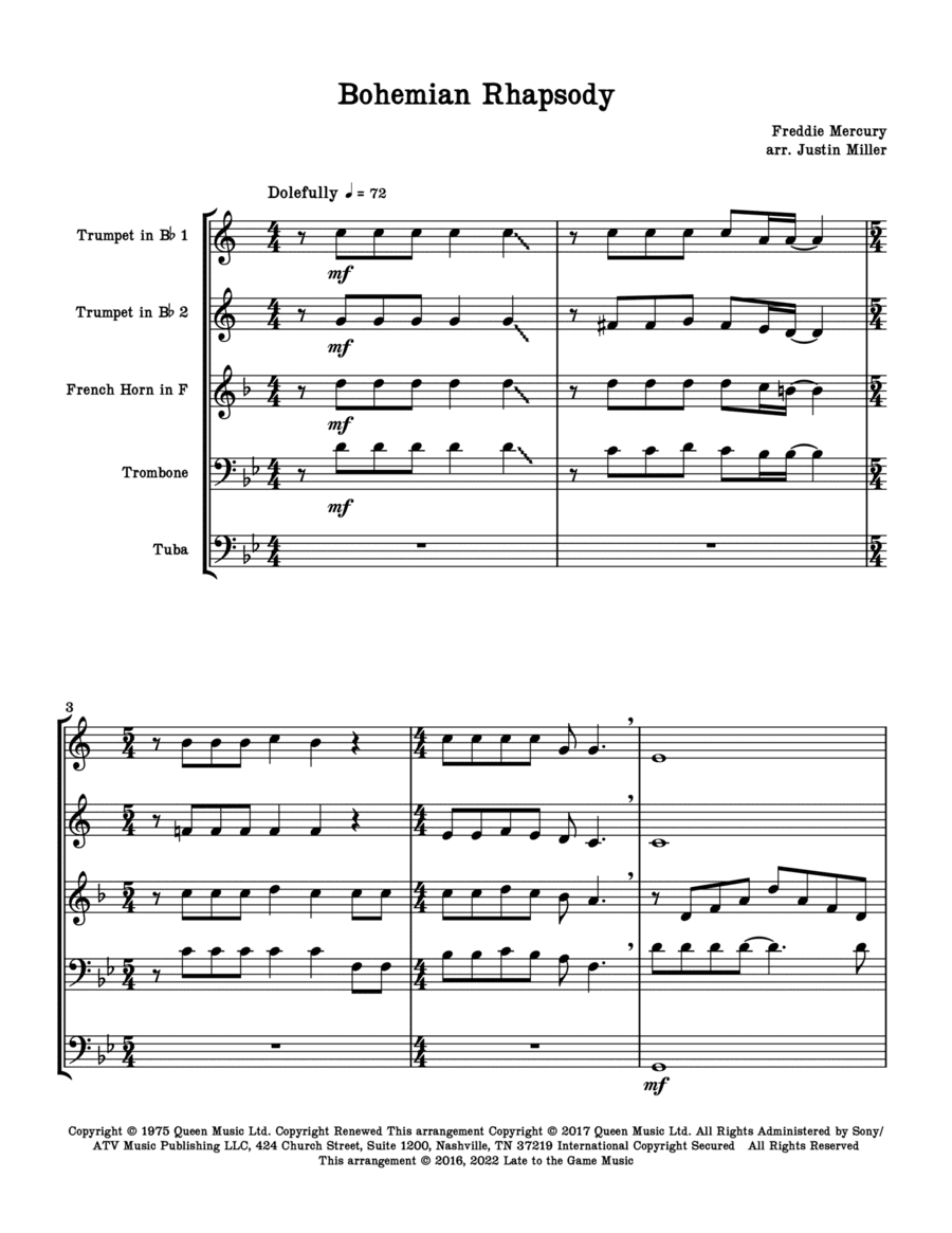 Dido's Lament (arr. Justin Miller)