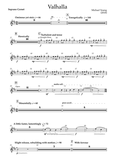 Valhalla (Brass Band) - Parts