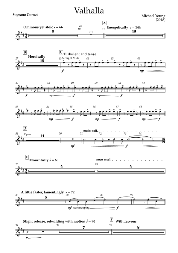 Valhalla (Brass Band) - Parts