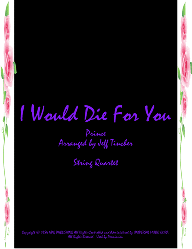 I Would Die 4 U (arr. Jeff Tincher)