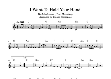 I Want To Hold Your Hand (arr. Thiago Marconato)