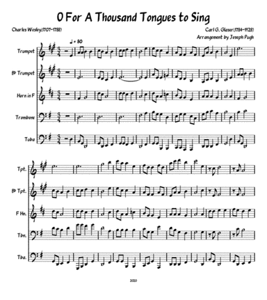 O For A Thousand Tongues To Sing (arr. Joseph Pugh)