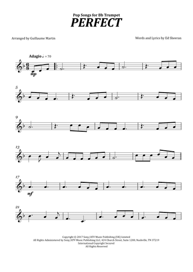 Perfect (arr. Guillaume Martin)