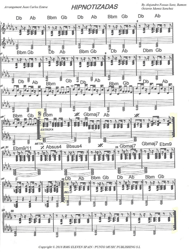 Hipnotizadas (arr. juan carlos esteve / Gran Coda)