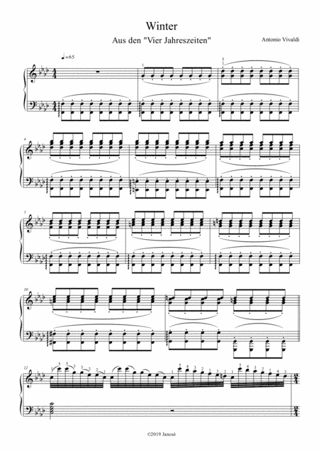 Four Seasons (Winter) (arr. Thomas Jancso)