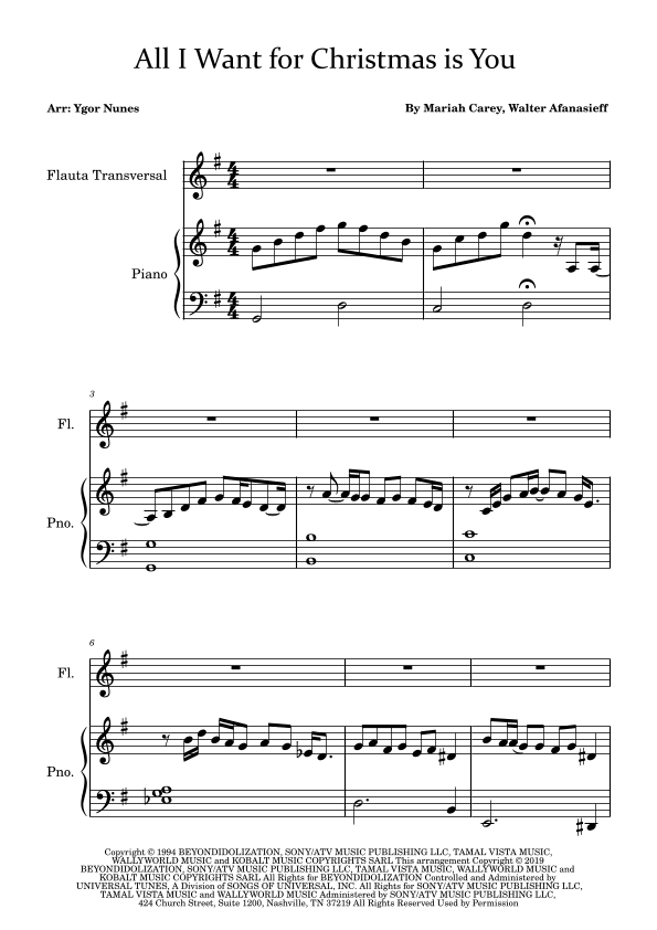 All I Want For Christmas Is You (arr. Ygor Nunes)