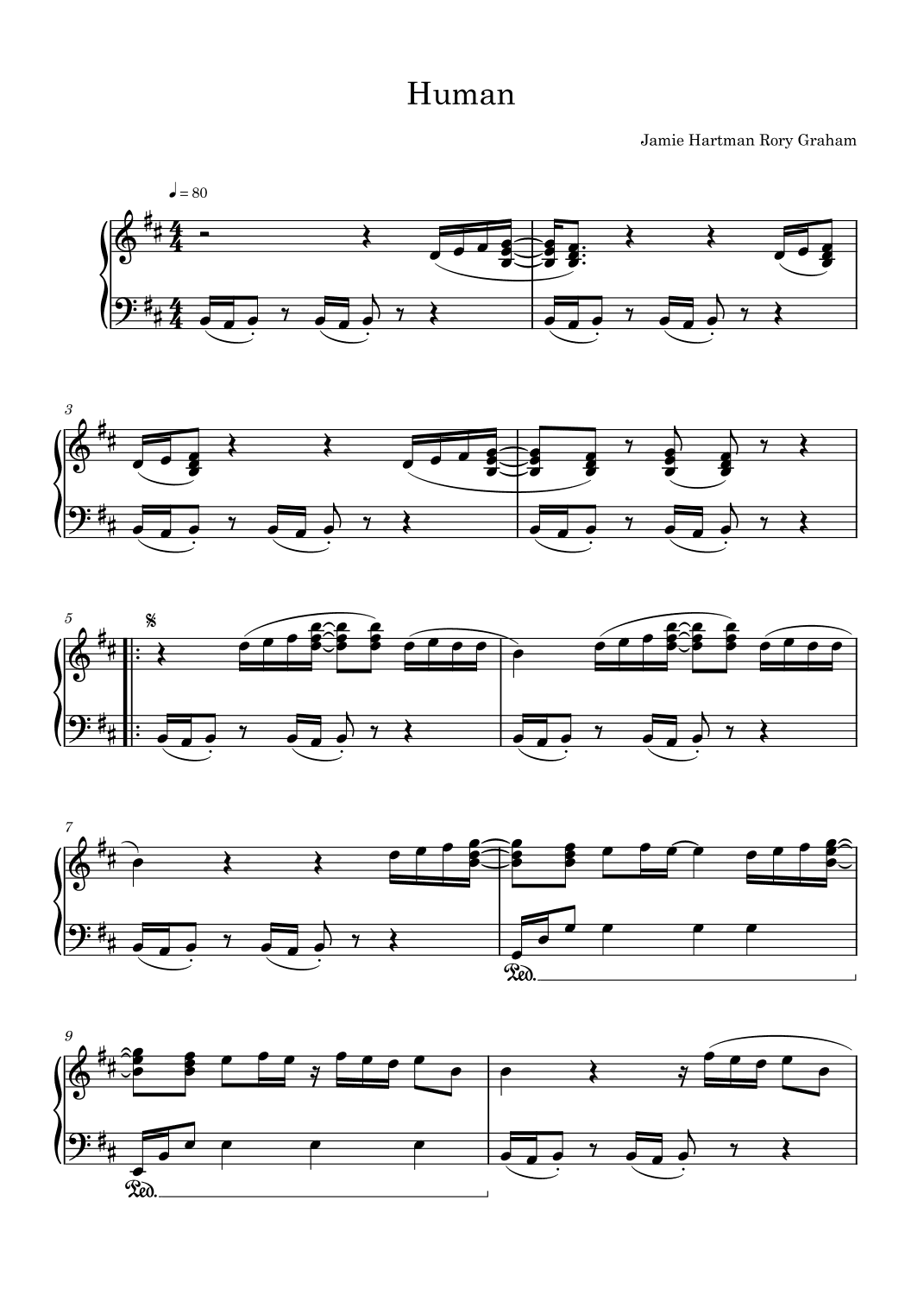 Human (arr. Harvus Sylvain)