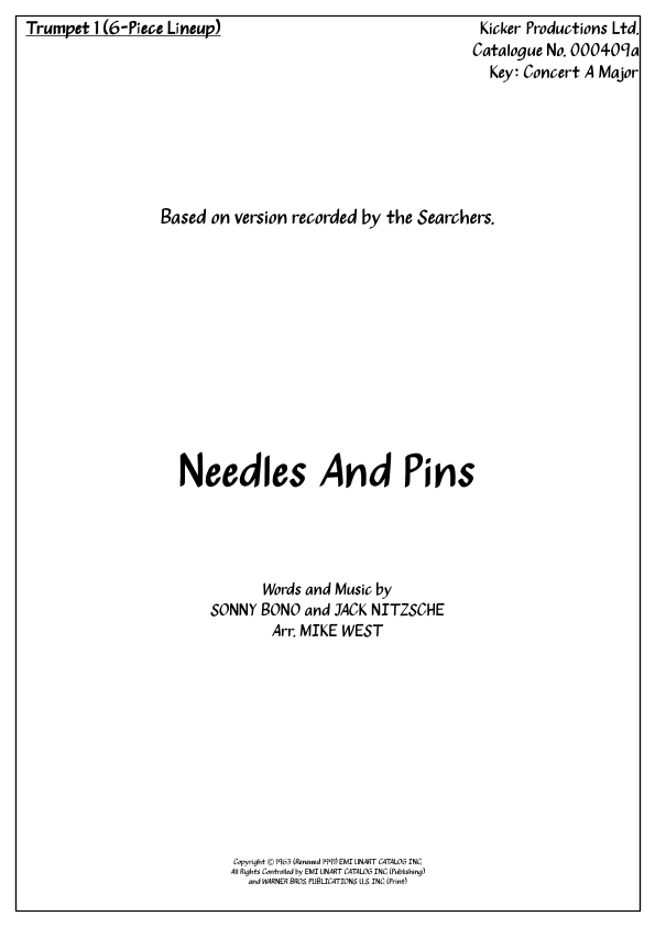 Needles And Pins (arr. Michael Storeton-West)