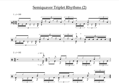 Semiquaver Triplet Rhythms (2)