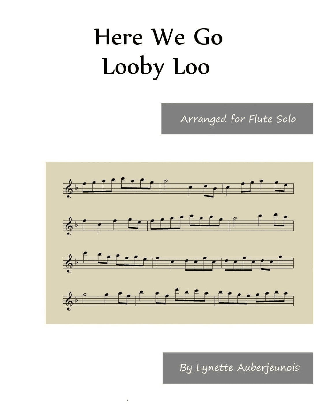 Here We Go Looby Loo - Flute Solo (arr. Lynette Auberjeunois)