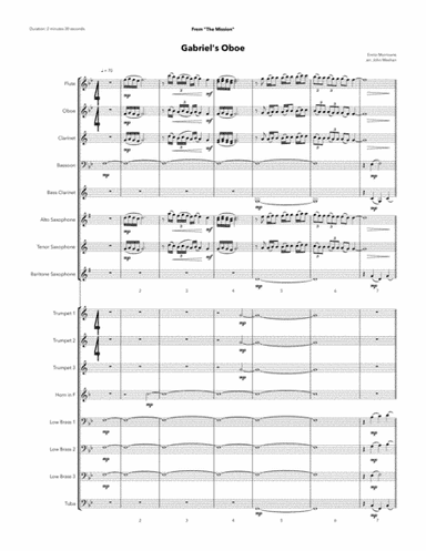 Gabriel's Oboe (arr. John Meehan)