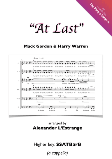 At Last (arr. Alexander L'Estrange)