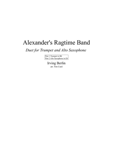 Alexander's Ragtime Band (arr. Tim Curd)
