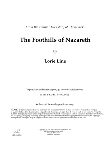 The Foothills Of Nazareth (arr. Lorie Line)