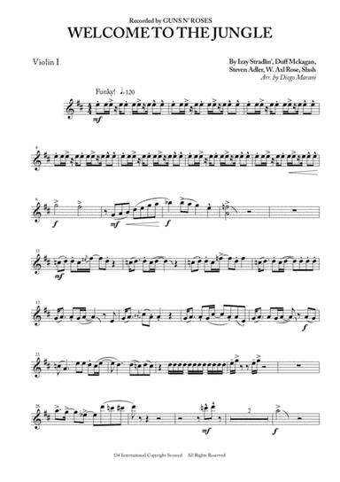 Welcome To The Jungle (arr. Diego Marani)