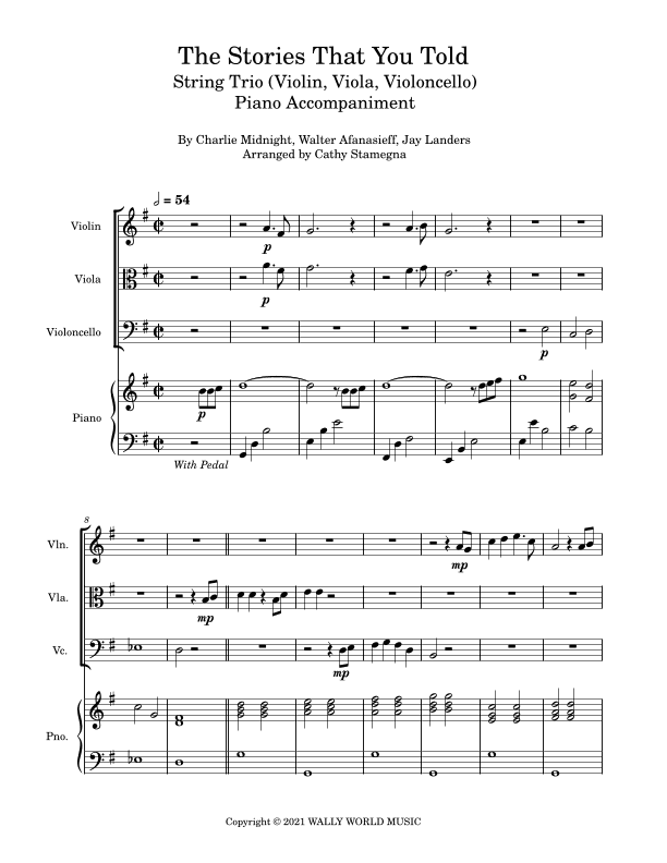The Stories That You Told (arr. Cathy Stamegna)