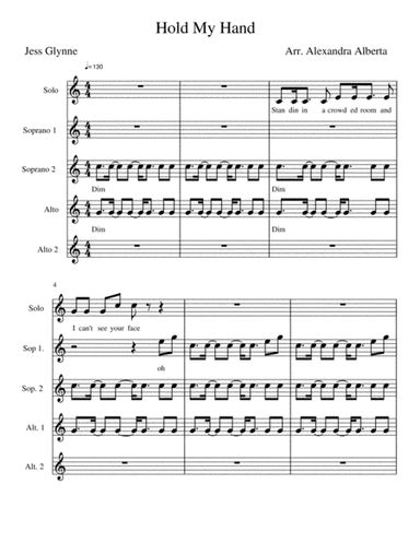 Hold My Hand (arr. Alexandra Alberta)