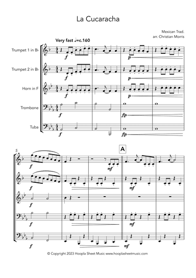 La Cucaracha (arr. Christian Morris)
