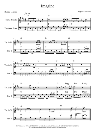 Imagine (arr. Rafaela Moreira)