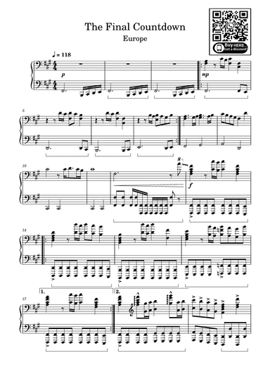 Final Countdown (arr. eduardo)