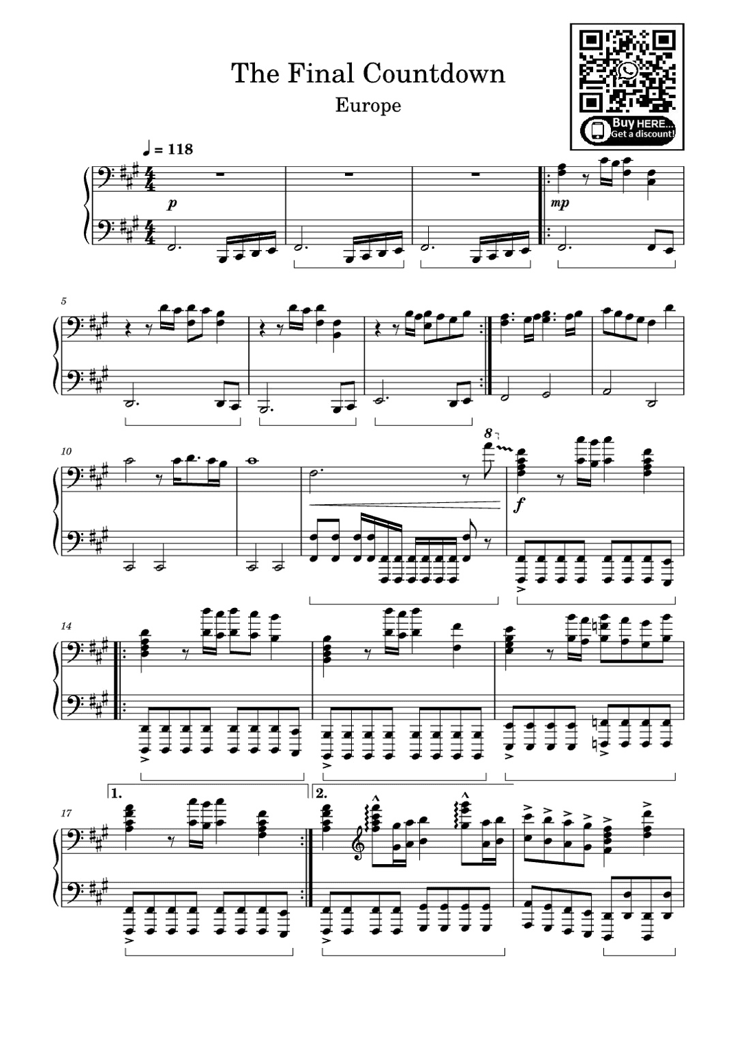 Final Countdown (arr. eduardo)