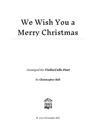 We Wish You A Merry Christmas - Easy Violin/Cello Duet (arr. Silent Home Records)