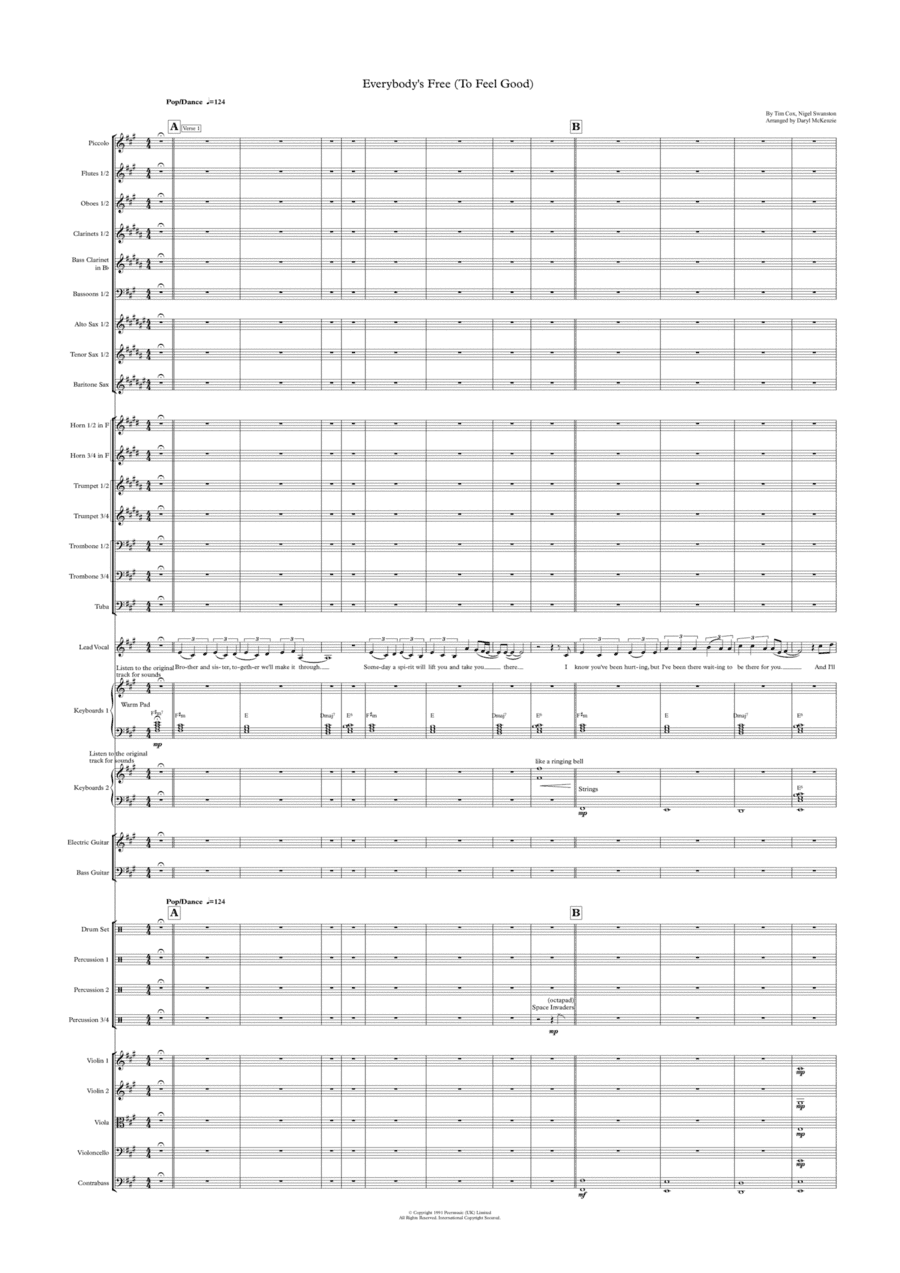 Everybody's Free (to Feel Good) (arr. Daryl McKenzie)
