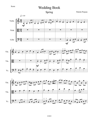 String Trio No. 3 "The Four Seasons"