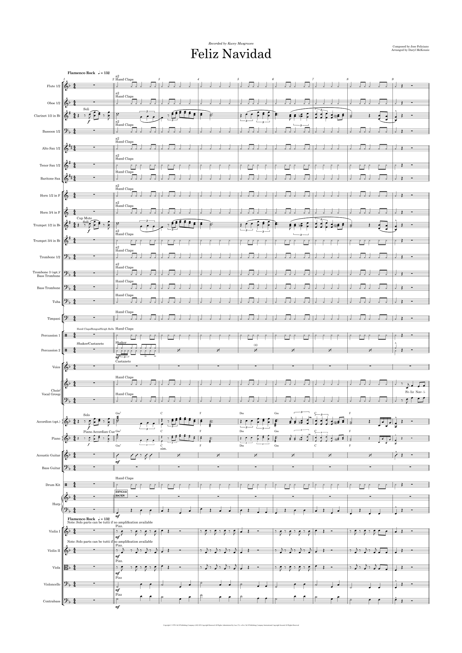 Feliz Navidad (arr. Daryl McKenzie)
