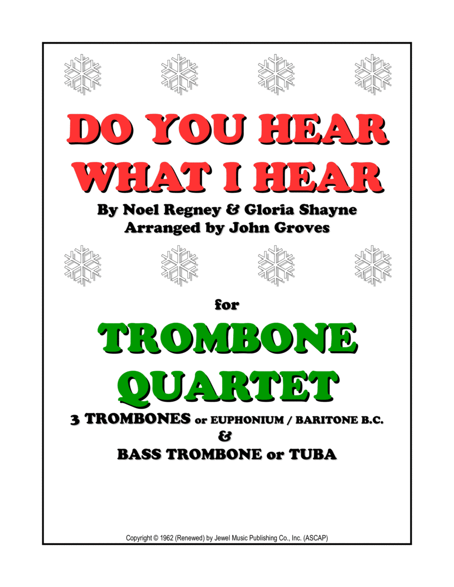 Do You Hear What I Hear (arr. John Groves)